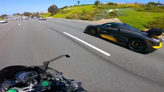 Ninja H2 Ride with Hypercars Then Got Pulled Over…