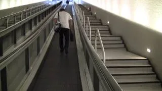 One of the longest escalators at Paris CDG airport