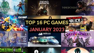 Top 16 Upcoming PC Games January 2023 (by date)