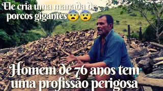 ESSE HOMEM DE 76 ANOS CRIA UMA MANADA DE PORCOS GIGANTE SOMENTE COM OSSOS 😱😱😱😱😱