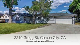 Carson City, NV Home for Sale: 2219 Gregg St. 89701