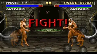 Ultimate Mortal Kombat 3 Deluxe (MSU-1) hack (SNES) Motaro Playthrough.