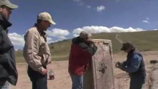 Attacking a Liberty Gun Safe with Dynamite & explosive cord