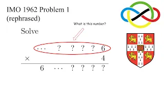 A Maths Puzzle | International Mathematical Olympiad 1962 Problem 1