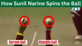 Sunil Narine Bowling Analysis | How Narine Spins the Ball - Carrom, Knuckle and Doosra