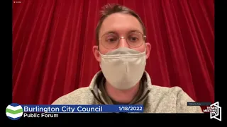 Burlington City Council - Charter Change Public Hearing - 1/18/2022