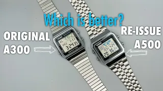 1987 Casio A300 Vs 2017 casio A500