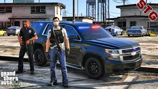 UNMARKED TAHOE| GANG UNIT PATROL!!!| #146 (GTA 5 REAL LIFE PC POLICE MOD)