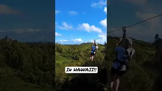 Ziplining in Hawaii #shorts