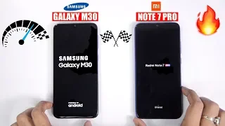 Redmi Note 7 Pro vs Galaxy M30 Speedtest Comparison & RAM Management🔥 🏁