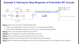 Example 2 - Solving for Step Response of an RC Circuit