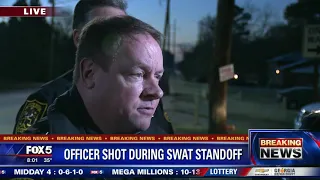 Officer shot during SWAT standoff