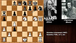 Mikhail Tal vs Jonathan Speelman (1987)