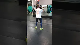 Power clean 110 kg