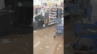 VIDEO: Walmart roof in Rice Lake, Wisconsin collapses following storms