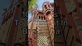 Top 10 things to do in Barcelona! 🇪🇸