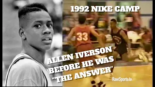 1992 ALLEN IVERSON "NIKE CAMP HIGHLIGHTS" BEFORE HE WAS "THE ANSWER"