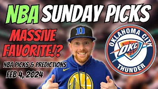 MASSIVE FAVORITE!!! NBA Picks Today 2/4/2024 | Free NBA Picks, Predictions, & Sports Betting Advice