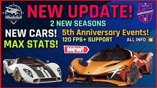 Asphalt 9 NEW UPDATE!! Wanderlust and 5th Anniversary Season | 6 New Cars, 120fps Support And More 💥