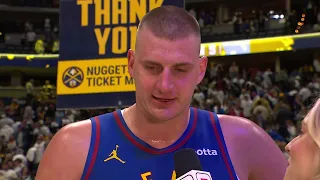 Nikola Jokic talks Game 1 Win vs Lakers, Postgame Interview