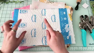 How to make a junk journal out of AMAZON PACKAGES and using some EYELETS part1