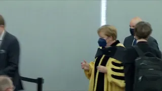 LIVE: German Chancellor Angela Merkel receives honorary doctorate degree from Johns Hopkins Unive...