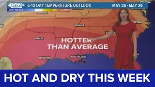 New Orleans Weather: Hot and dry pattern this week