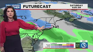 FORECAST: Sunny and quiet the next two days, then tracking a wintry mix and rain