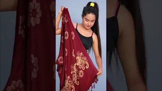 Make Stylish Fashionable Jacket By Dupatta | Unique Dupatta Draping Style #youtubeshorts #outfit