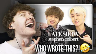 WHO WROTE THIS?! (BTS Hand Gestures on The Late Show with Stephen Colbert | Reaction)