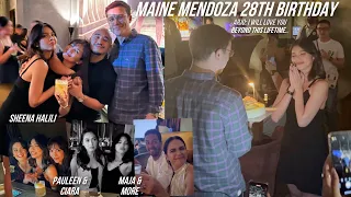 MAINE MENDOZA 28TH BIRTHDAY WITH ARJO ATAYDE 😍 SWEET DAMING DUMALO SA BIRTHDAY NIGHT NI MAINE