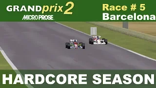 Microprose Grand Prix 2 - Race #05 -  Barcelona (Hardcore Season)