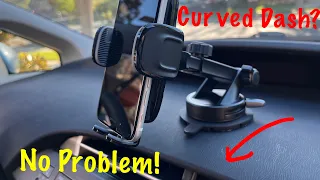 Vicseed Car Phone Mount For My Curved Dashboard Prius (or any other car)