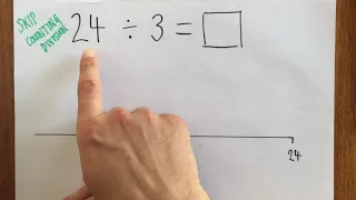 Skip counting for Division - Using a Number line