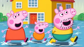 Peppa Pig Toys Adventures | Flood, Beach, Xmas | Compilation  3 Episodes | Pretend Play, Kids Videos
