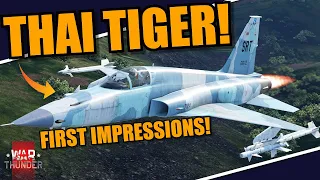 War Thunder - FIRST IMPRESSIONS F-5E FCU! The THAI TIGER added to the JAPANESE TECH TREE!