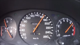Toyota Celica ST185 1.2bar wet start 0-60 0-100 0-200 1/4mile acceleration