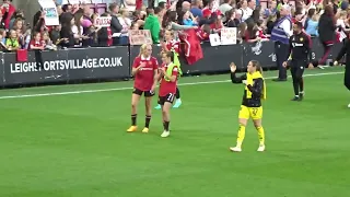 Lap of Honour for Manchester United Women at the End of the Last Home Game of the Season