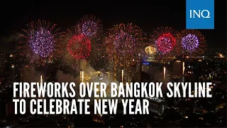 Fireworks over Bangkok skyline to celebrate New Year