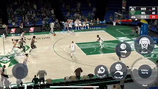 NBA 2K21 mobile on iPhone 12 Pro Max: nets vs bucks