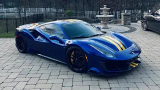 Ferrari 488 Pista flyby