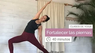 Yoga con ejercicios para fortalecer las piernas