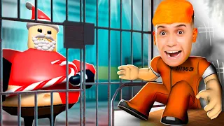 ESCAPE DO PAPAI NOEL GORDÃO NA PRISÃO MAIS PERIGOSA DO ROBLOX!! (BARRY'S PRISON RUN)