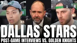 Tyler Seguin, Jason Robertson & Peter DeBoer React to Dallas Stars Being Down 0-2 vs. Golden Knights