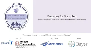 Preparing For Transplant, June 18, PH Conference 2021