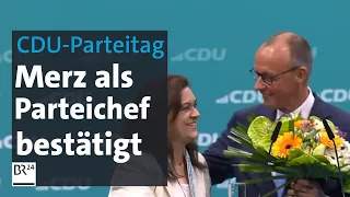 Friedrich Merz mit rund 90 Prozent als CDU-Chef bestätigt | BR24