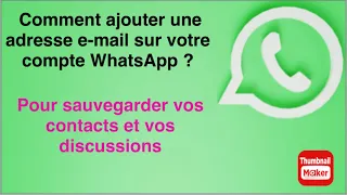 COMMENT : Ajouter l’adresse e-mail sur votre compte WhatsApp #astuce #gmail #whatsapp ￼