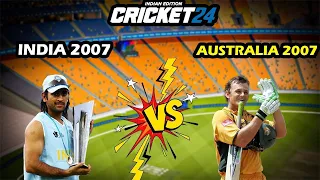 INDIA VS AUSTRALIA || 2007 T20 WORLD CUP MATCH || REAL CRICKET 24