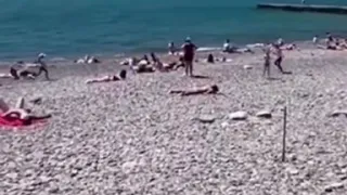 Карантин на пляже в Сочи