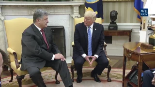 President Trump Meets with President Petro Poroshenko of Ukraine 6-20-17